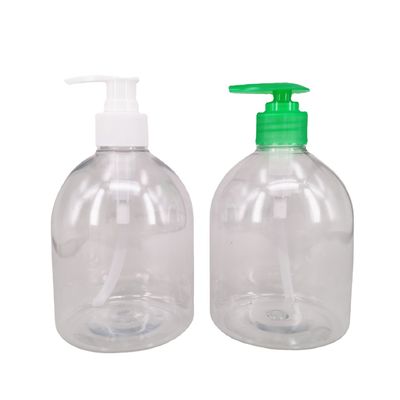 300 میلی لیتر 500 میلی لیتر پمپ ضد عفونی کننده دست بطری های شفاف پلاستیکی PET قابل شارژ مجدد