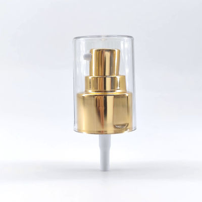 24/410 24mm پمپ فلزی طراحي طلایی برای بطری های لوشن پایه کرم