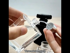 اسپری مه شیشه ای 30 میلی لیتر 50 میلی لیتر بطری عطر سیاه خالی مربع لوکس